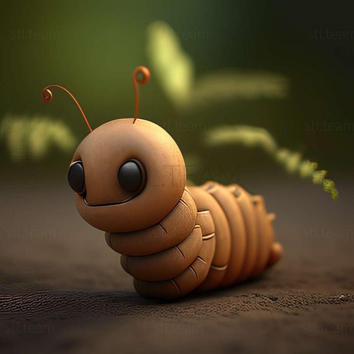 3D model Little caterpillar from Katie (STL)